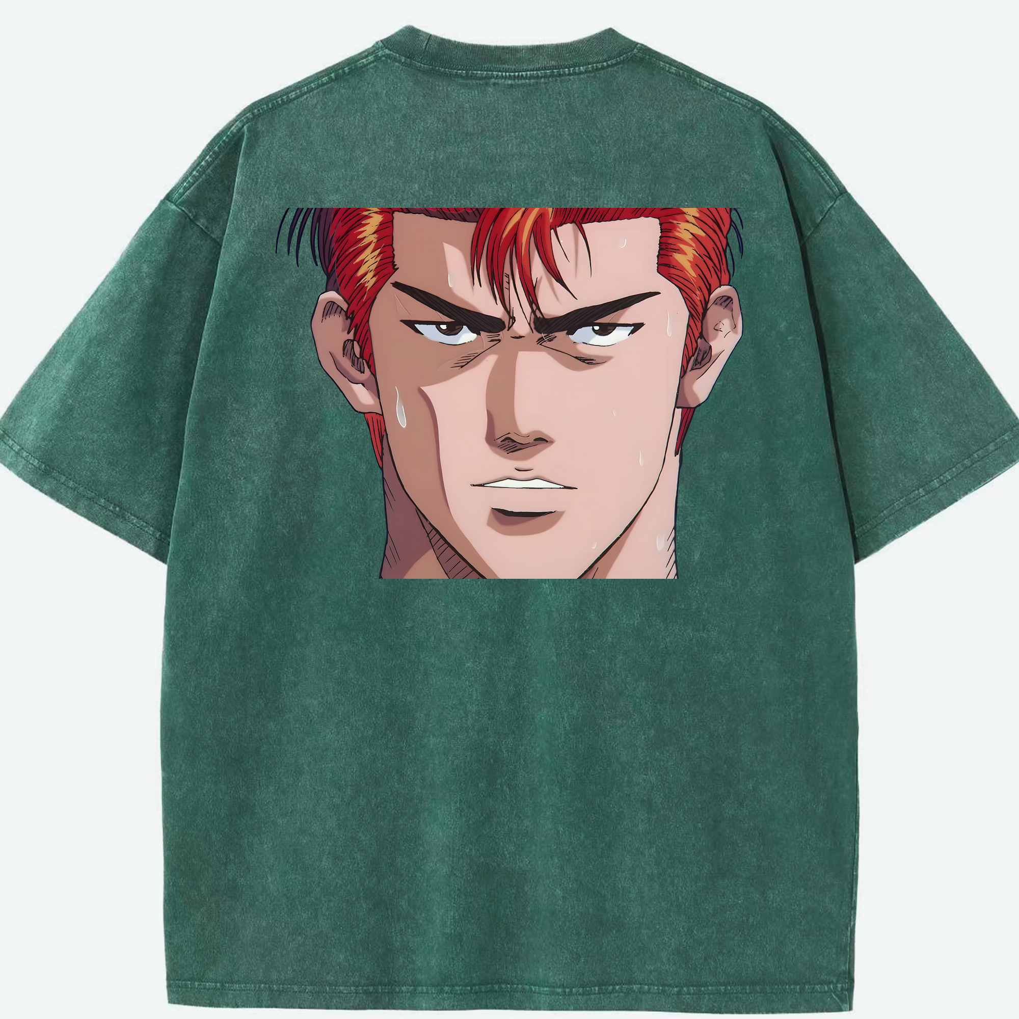 （画像用） SLAM DUNK／スラムダンク 綿100% ヴィンテージ風 半袖Tシャツ（背面プリント）